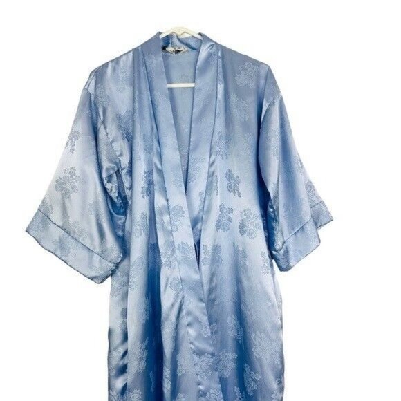 Christian Dior Lingerie Robe Brocade Floral Satin Sash Long Designer  Robe S/M - Picture 4 of 12